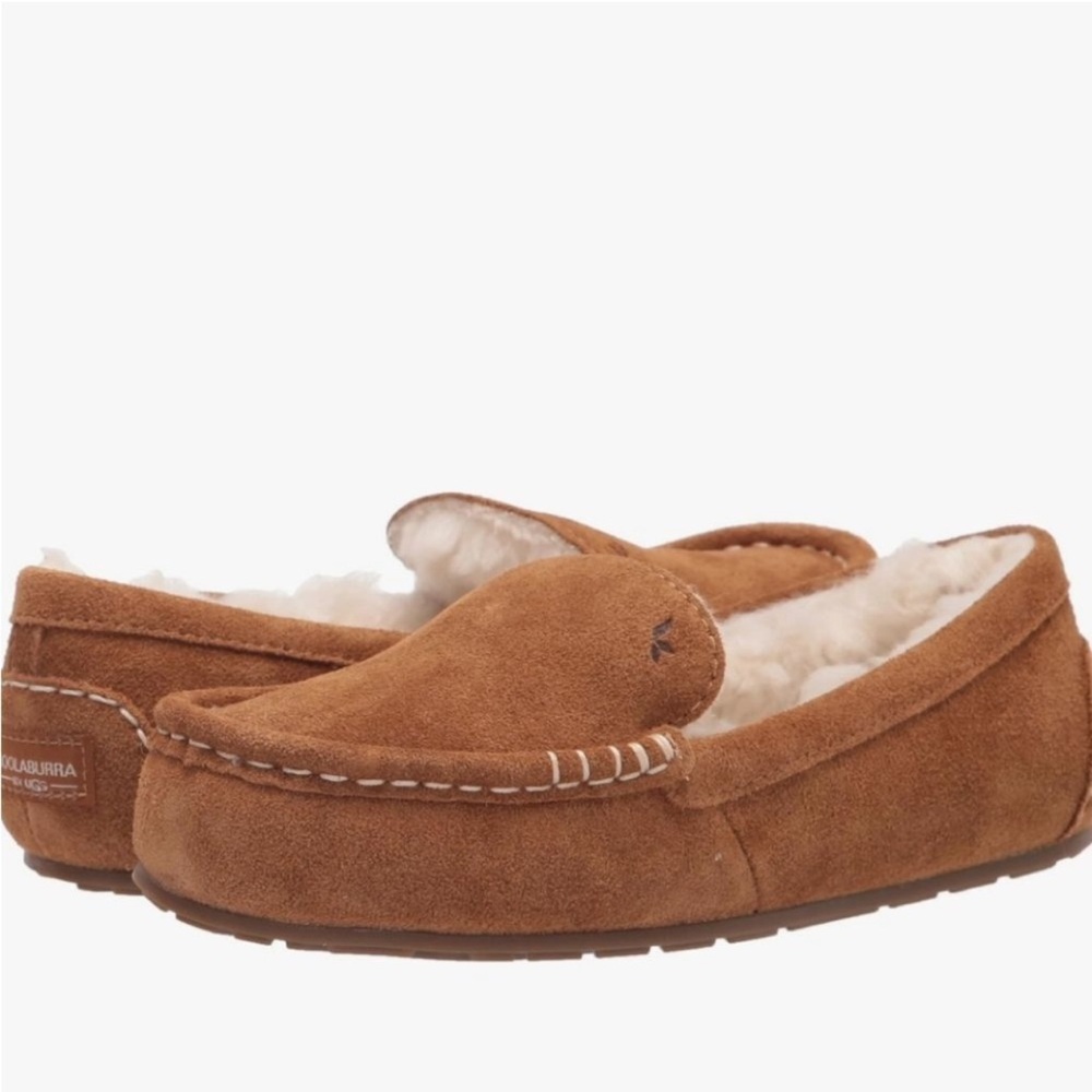 Koolaburra Uggs Women’s Brown Suede Lined Moccasin Slippers